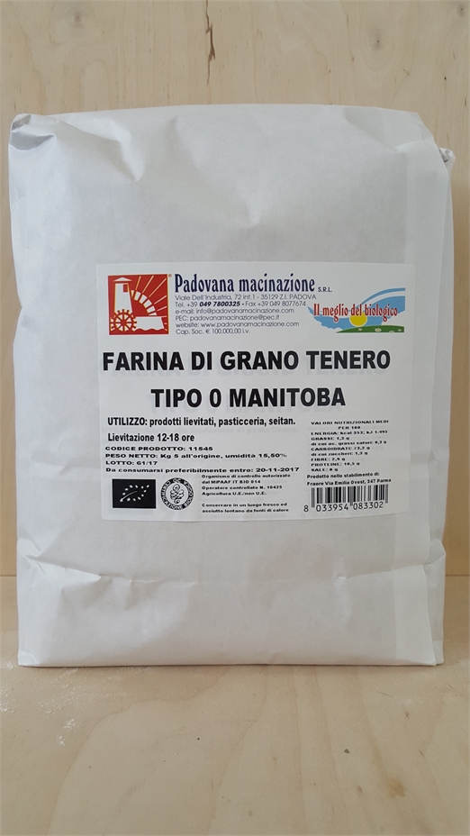 ORGANIC FLOUR 0 – MANITOBA  X KG.5 – EU AGRICULTURE